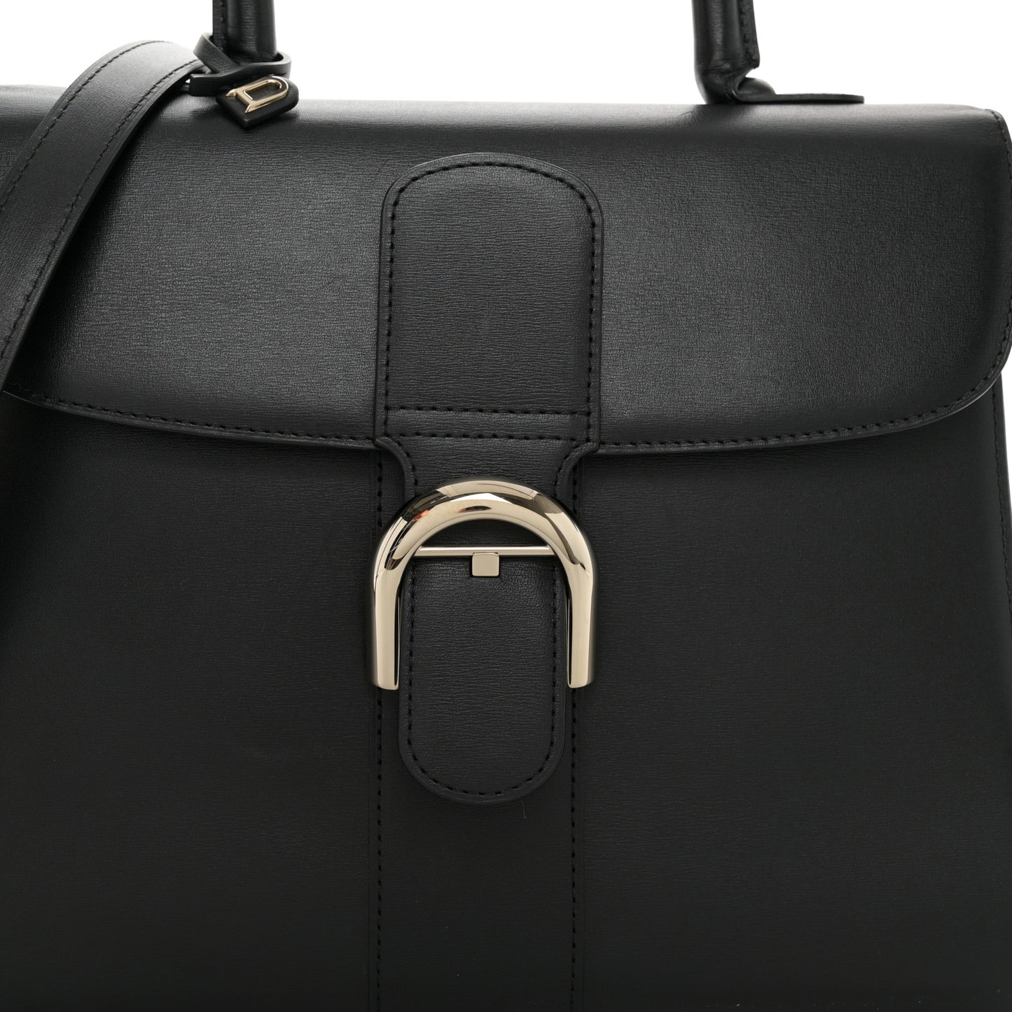 Box Calfskin MM Brillant Satchel Black