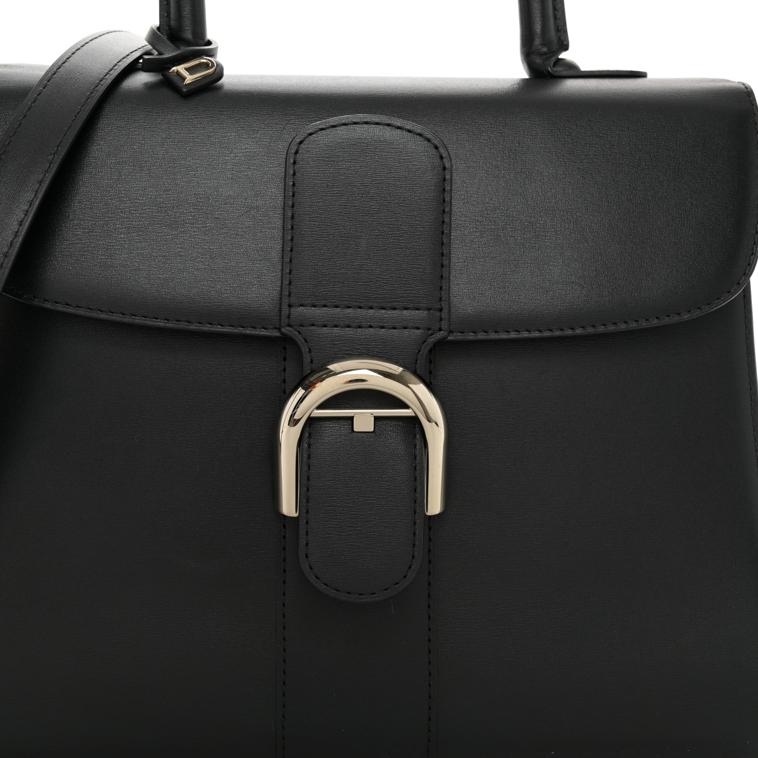 Delvaux Box Calfskin MM Brillant Satchel Black 8 of 15