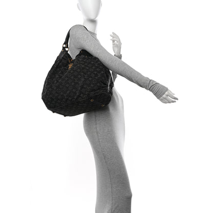 Louis Vuitton Denim Mahina XL Black 2 of 12