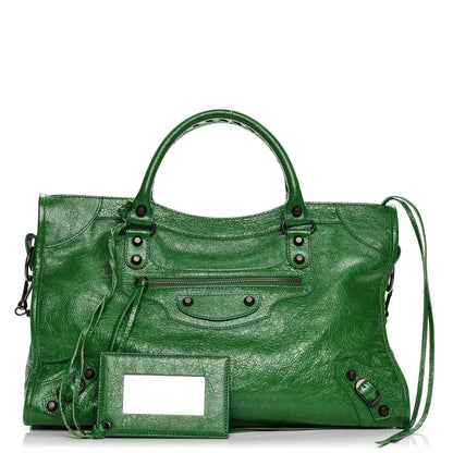 Balenciaga Agneau Classic Hardware City Vert Trefle 1 of 7