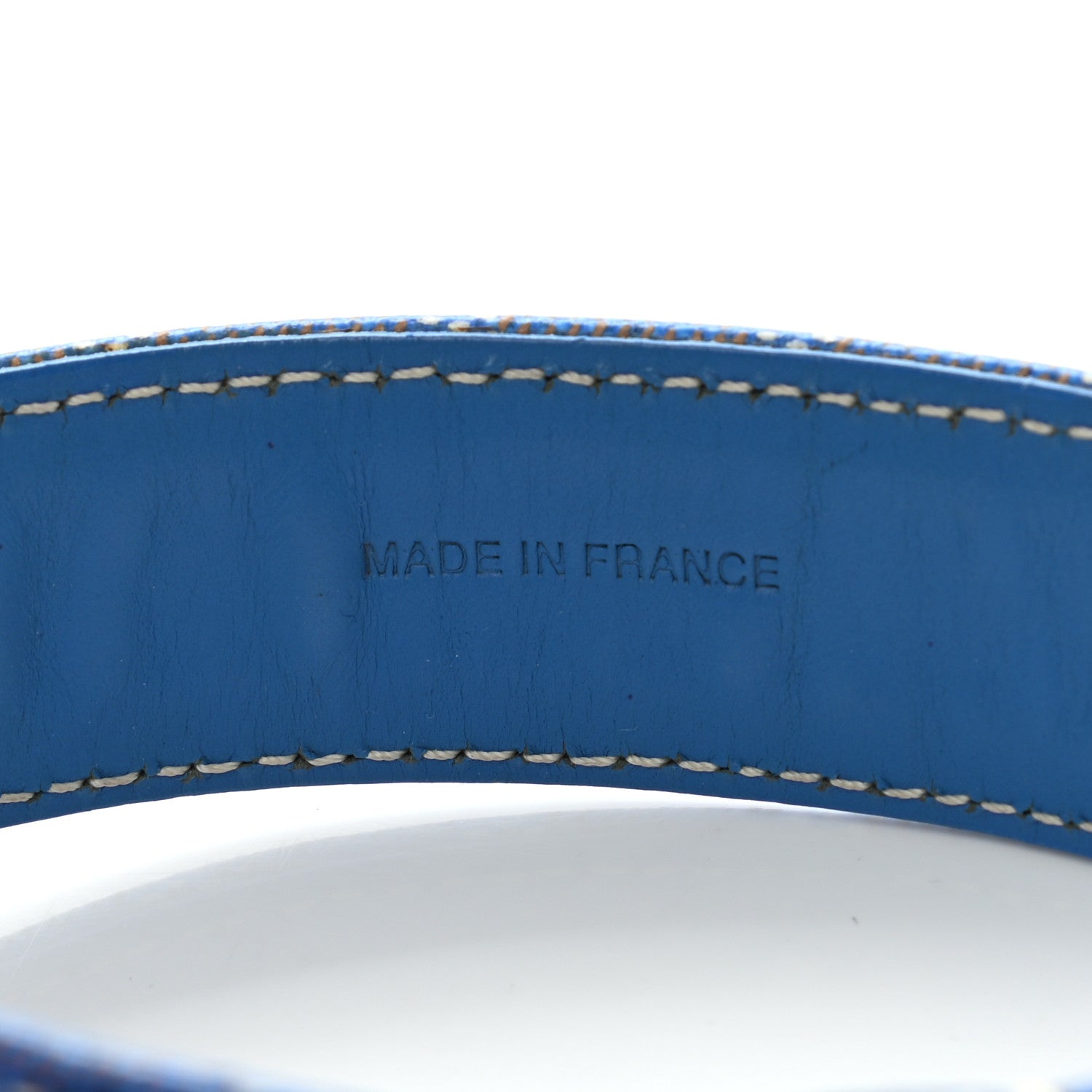 Goyard Goyardine Dog Collar Sky Blue 3 of 7