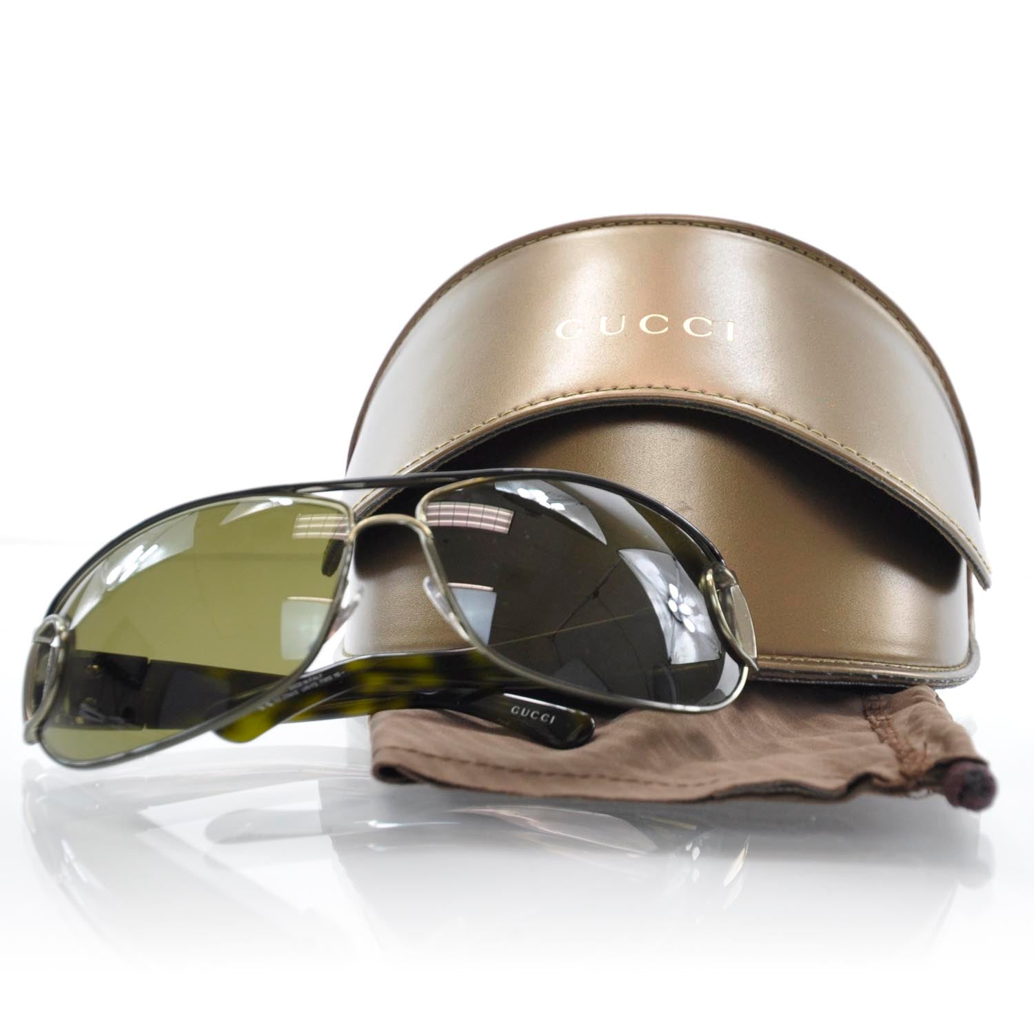 Gucci Tortoise Shell Horsebit Sunglasses 2760/S 6 of 6
