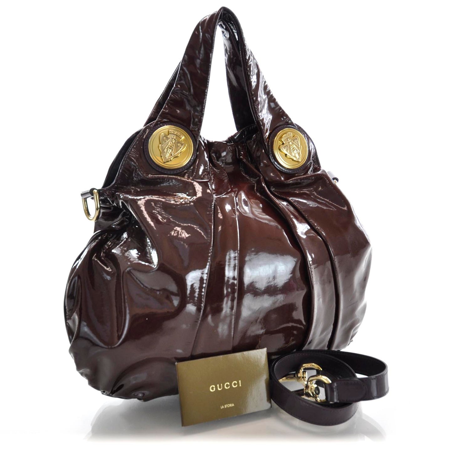 Patent Leather Large Hysteria Burgundy