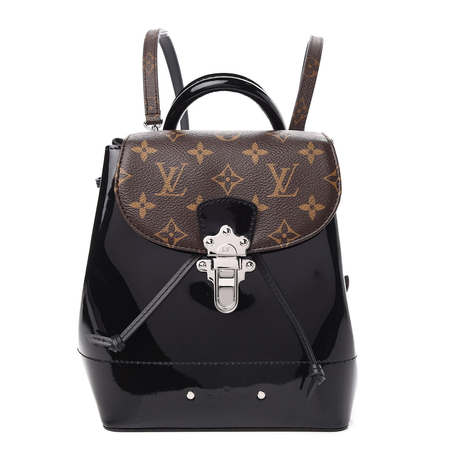 Louis Vuitton Patent Monogram Hot Springs Backpack Black 1 of 8