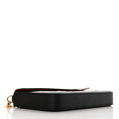 Louis Vuitton Empreinte Monogram Giant Felicie Pochette Black Beige 5 of 10