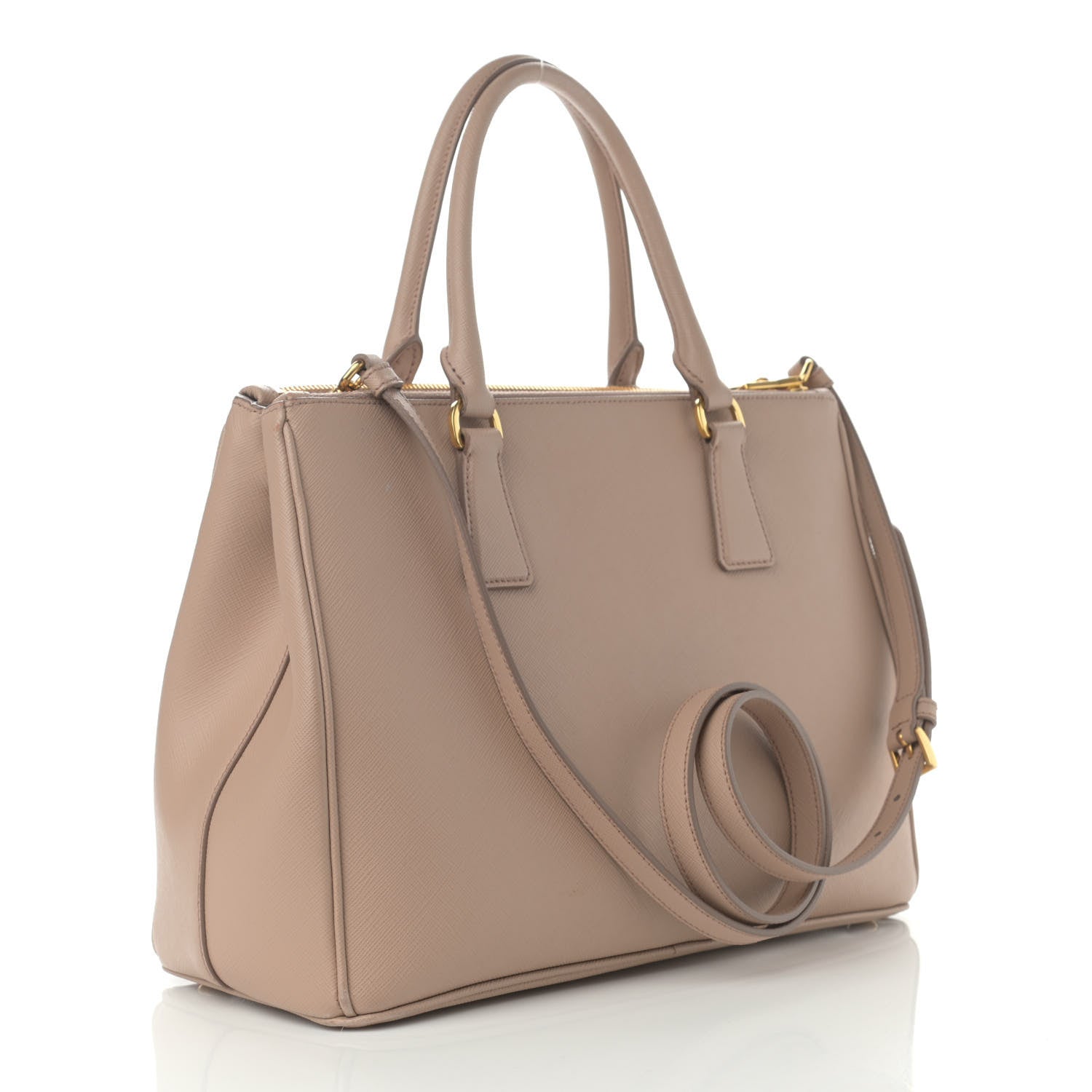 Prada Saffiano Medium Galleria Double Zip Tote Sabbia 3 of 12