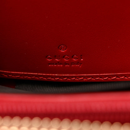 Gucci Guccissima Bow Zip Around Wallet Red 6 of 8