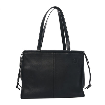 Loewe Grained Calfskin Small Cushion Tote Black 1 of 10
