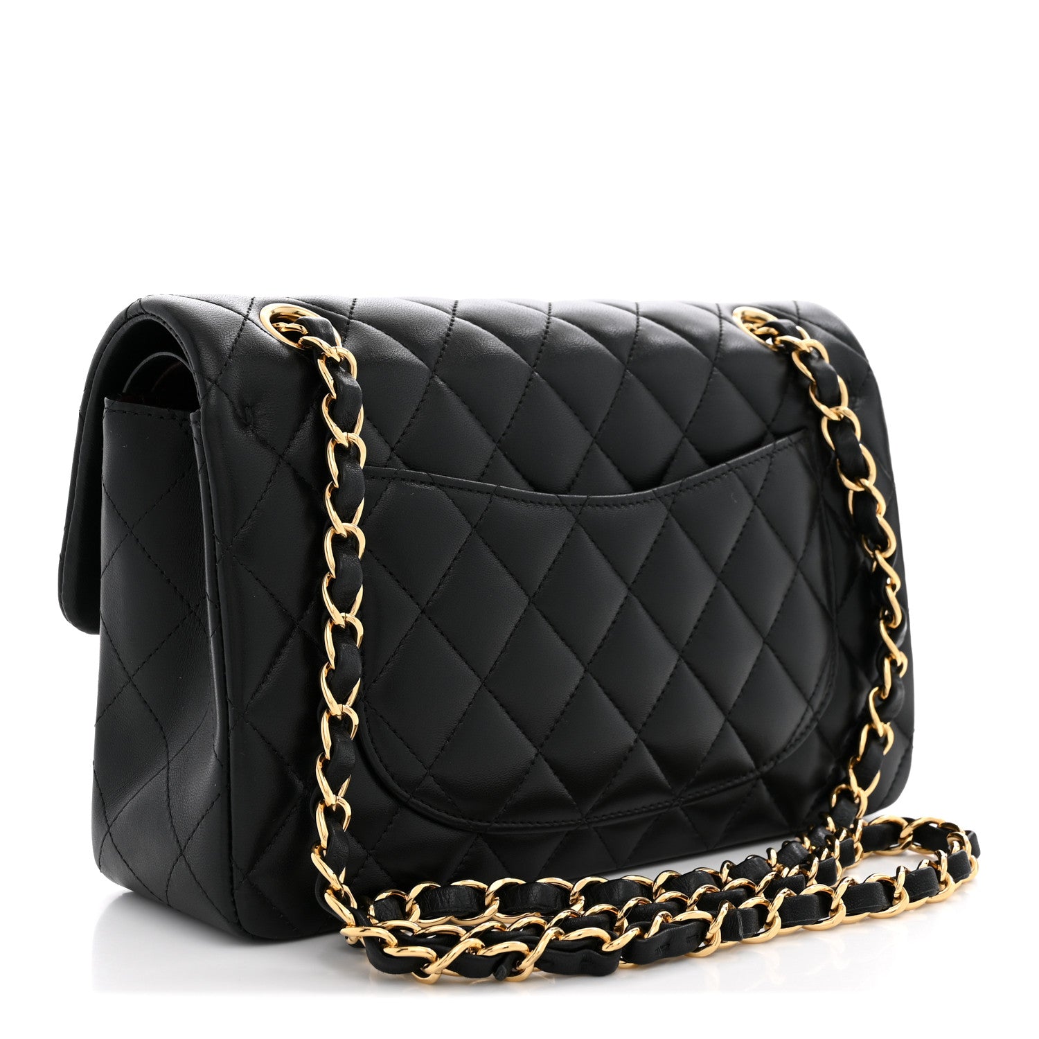 Chanel Lambskin Quilted Small Double Flap Black 3 of 11