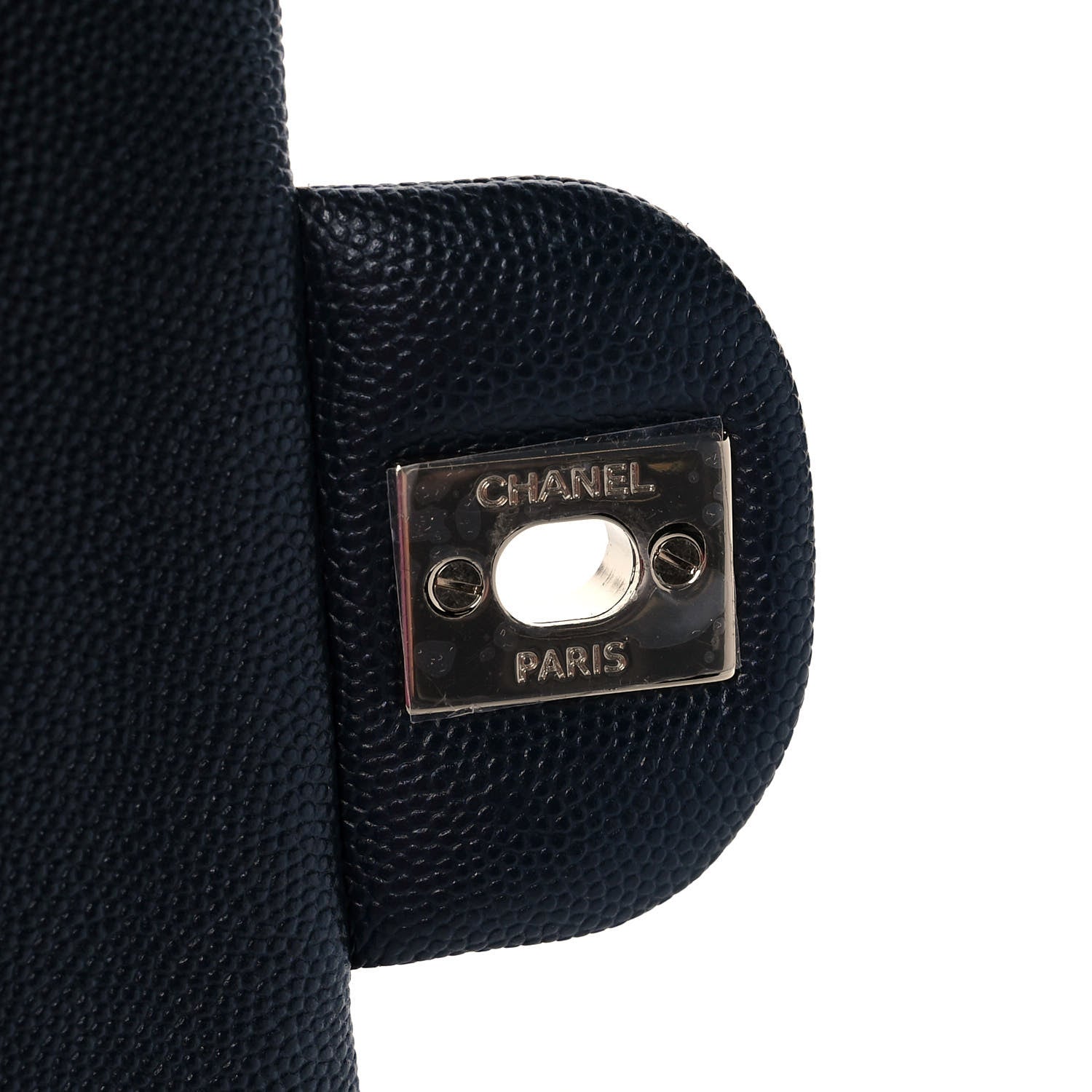 Chanel Caviar Quilted Medium Double Flap Navy 8 of 12