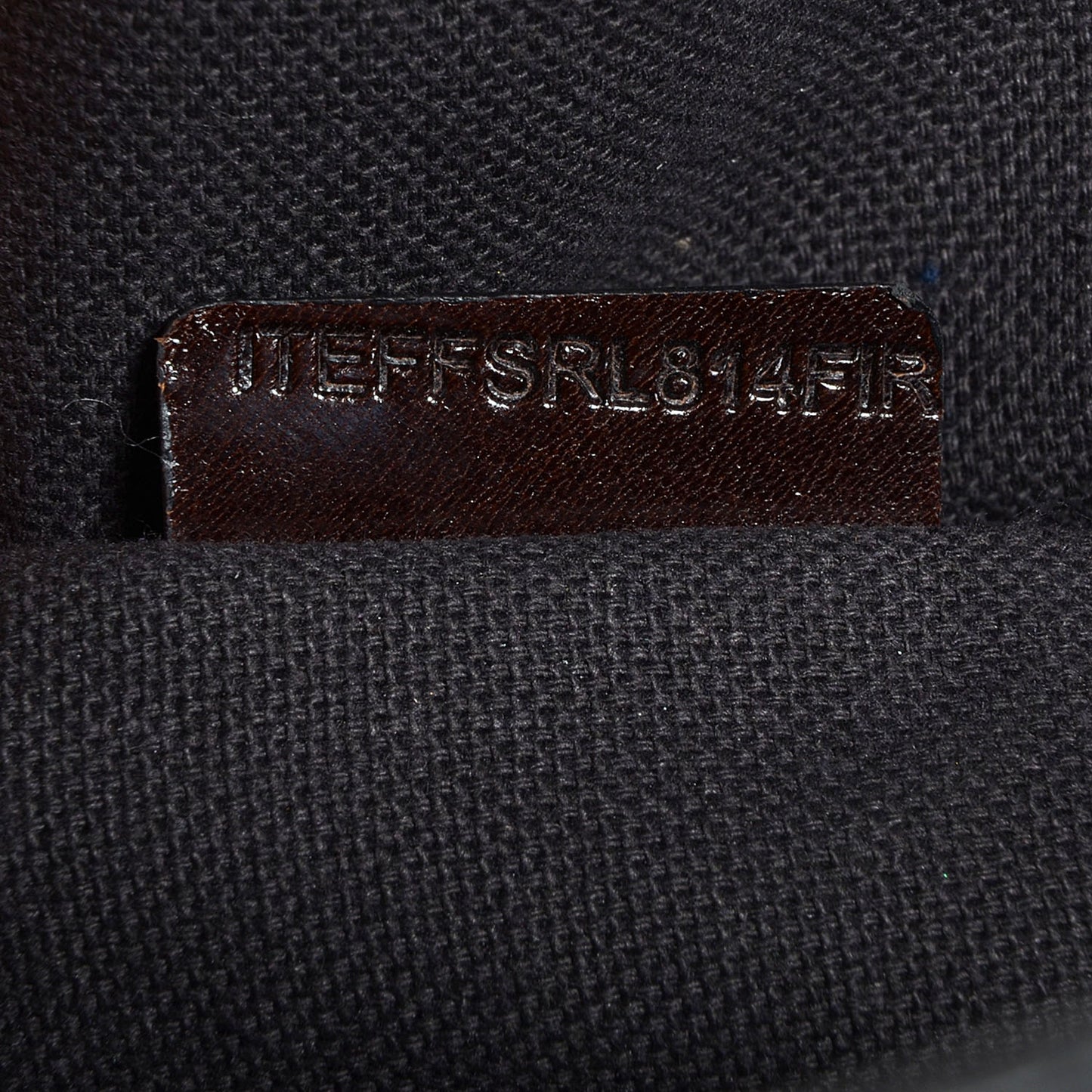 Stitched Leather Medium Bowler Dark Brown