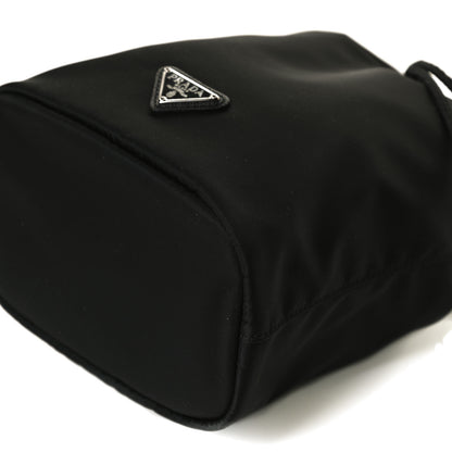 Prada Saffiano Tessuto Nylon Vela Bucket Wristlet Black 12 of 15