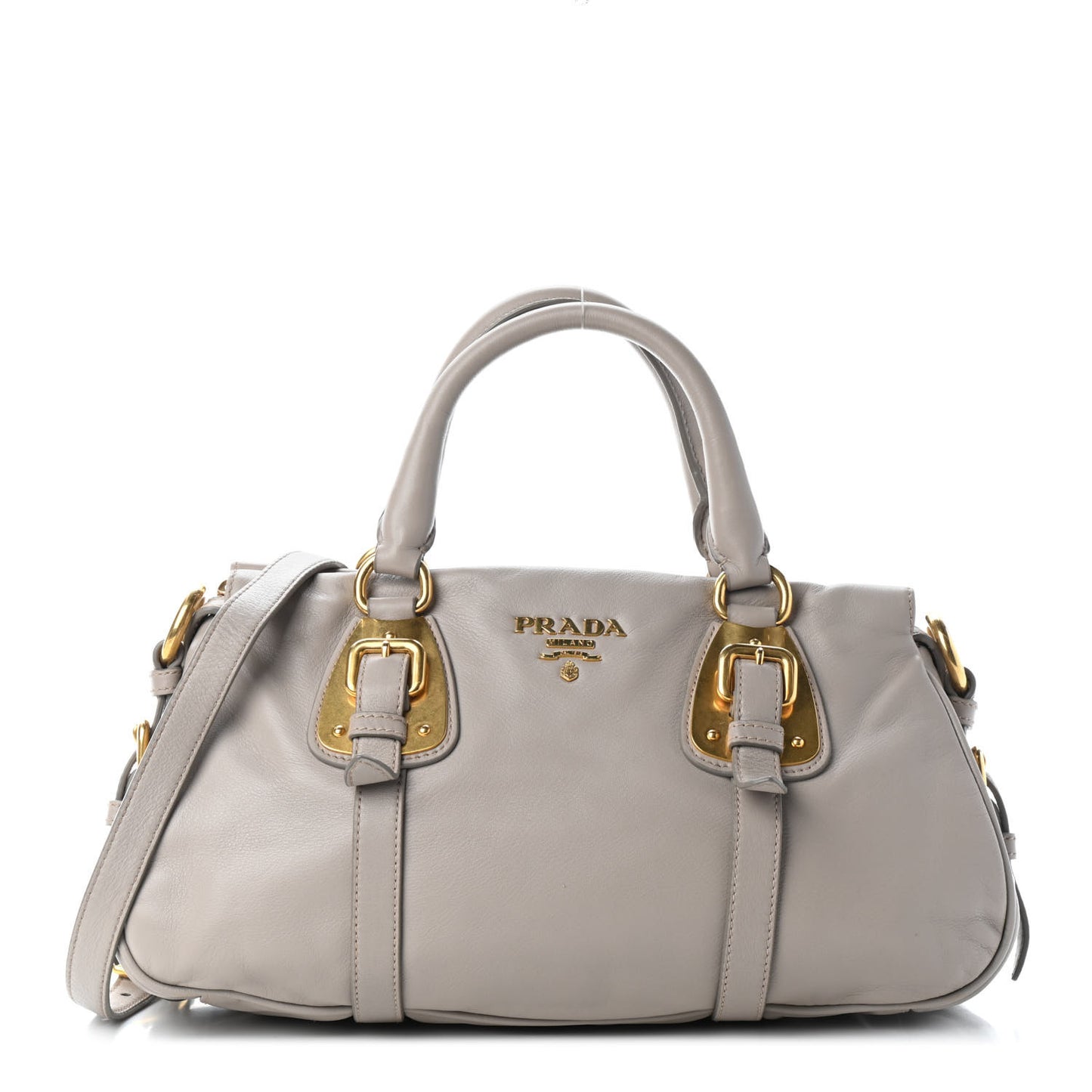 Soft Calfskin Shopping Satchel Argilla