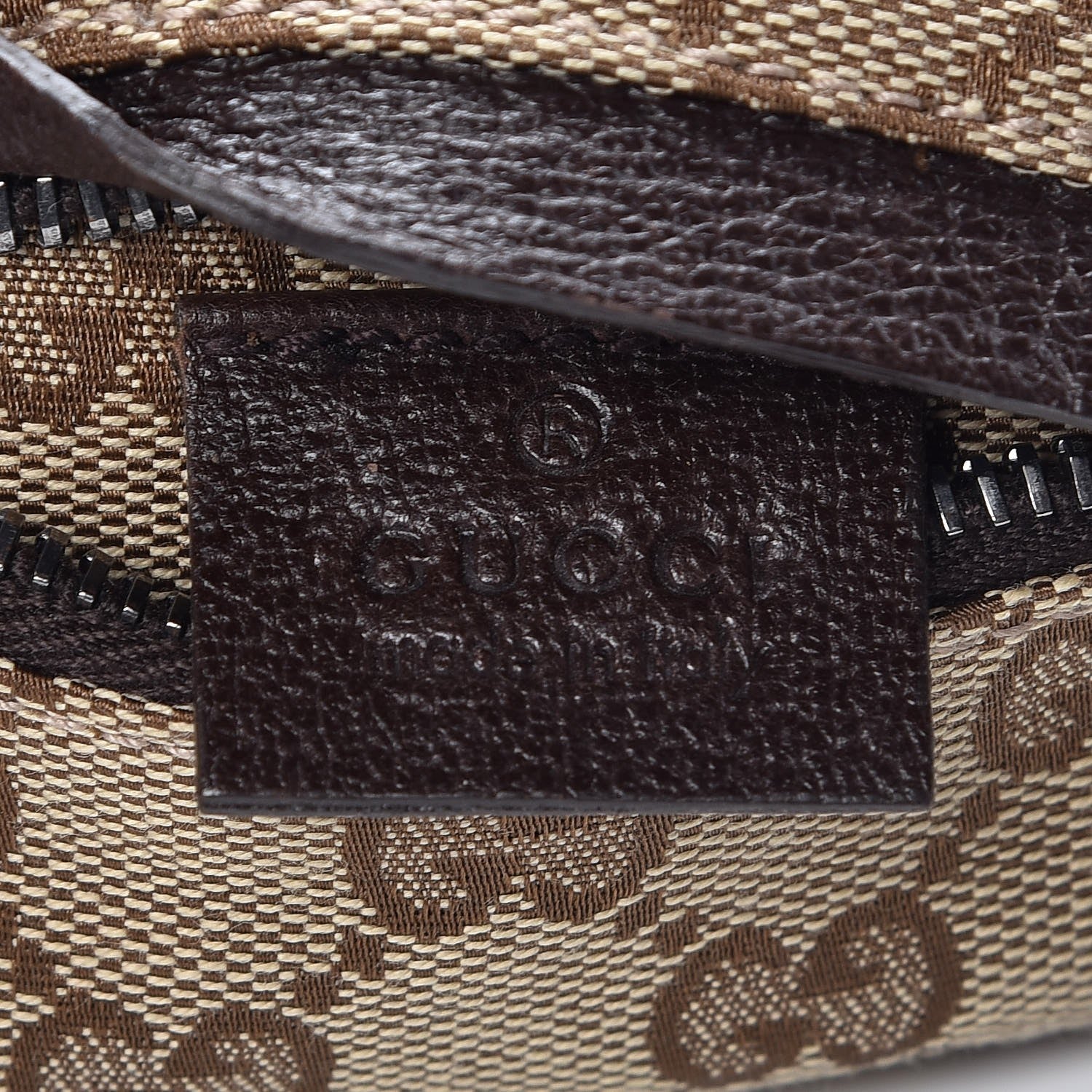 Gucci Monogram Web Belt Bag Dark Brown 7 of 8