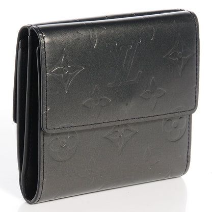 Louis Vuitton Mat Monogram Elise Wallet Black 3 of 8