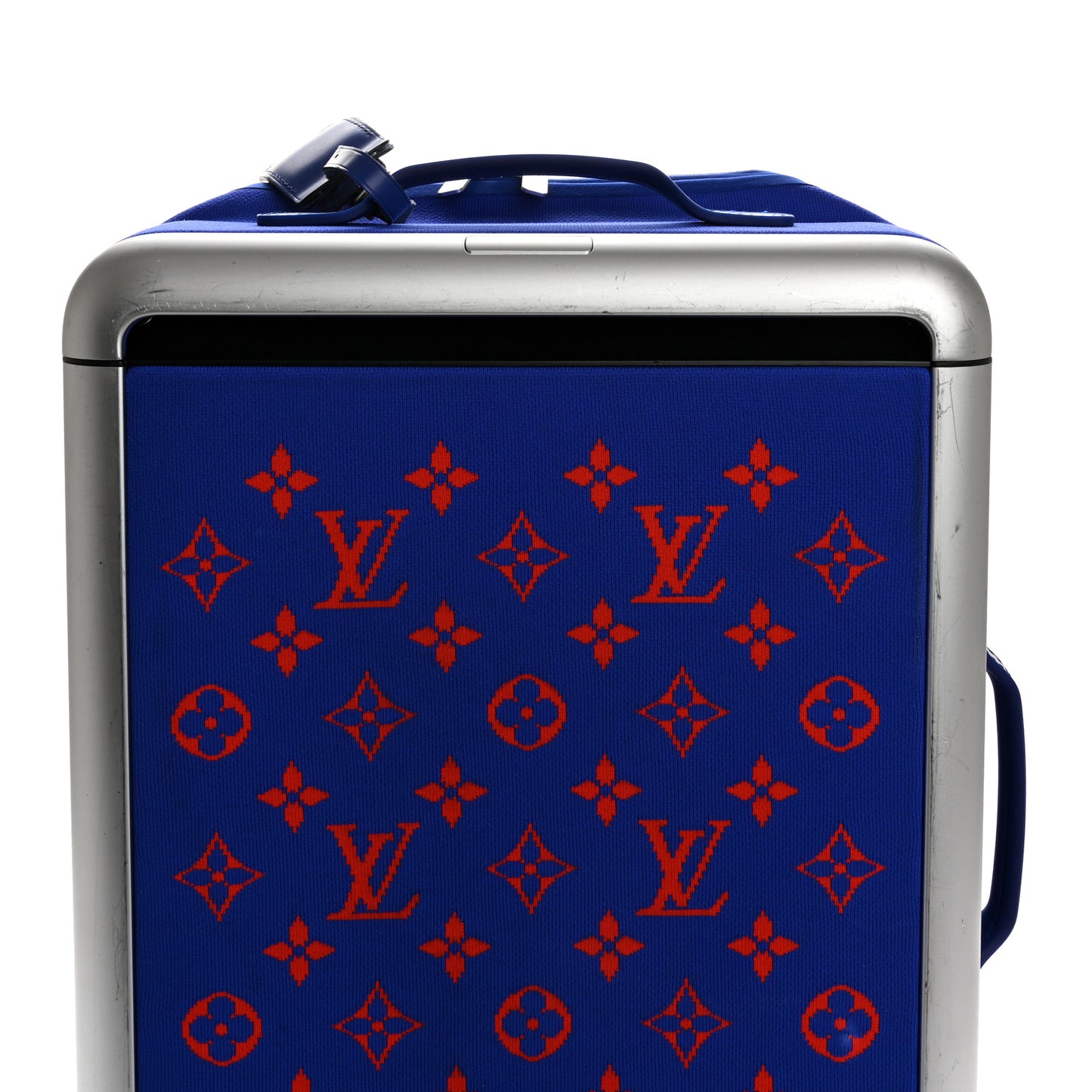 Knit Monogram Horizon Soft 55 Suitcase Blue Orange