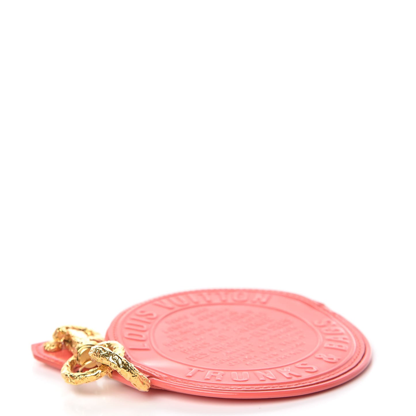 Vernis Trunks and Bags Porte-Monnaie Round Coin Purse Coral