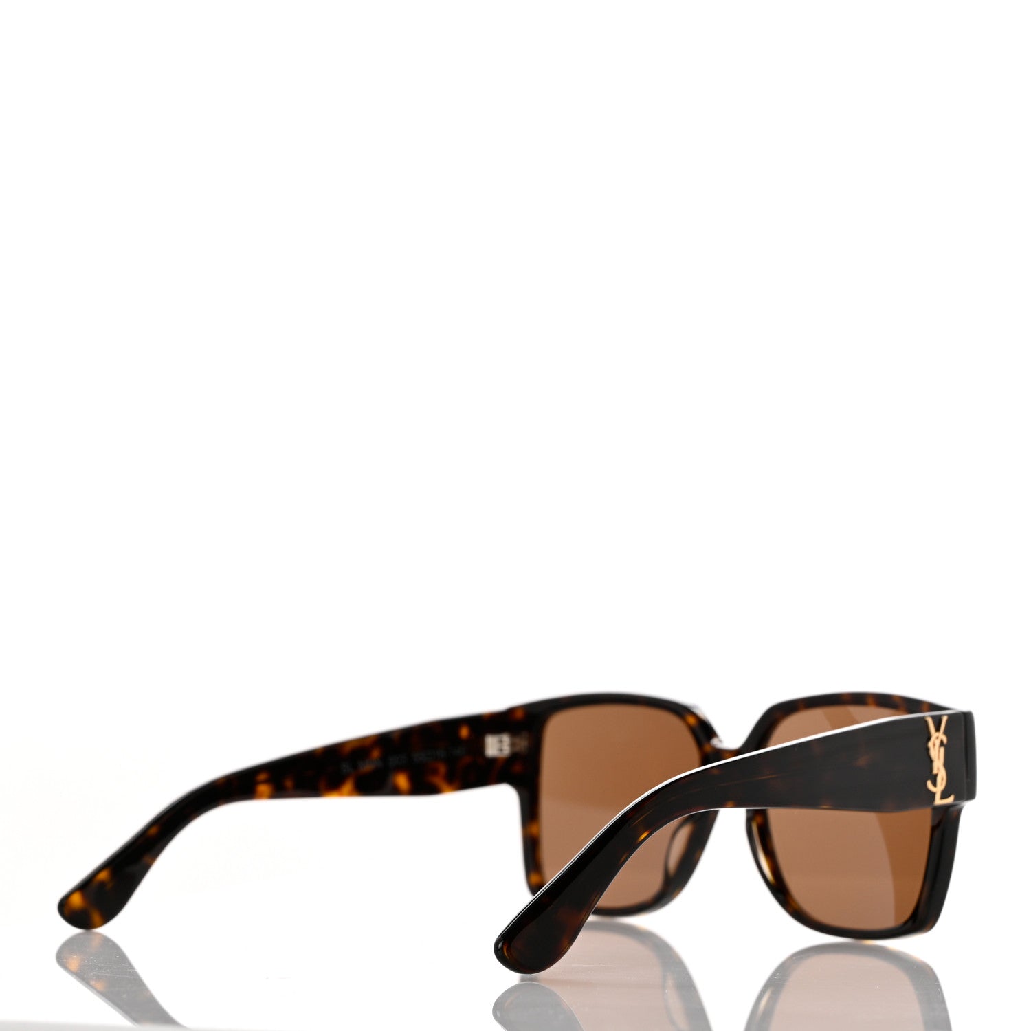 Saint Laurent Acetate Square SL M9N Sunglasses Tortoise 4 of 8