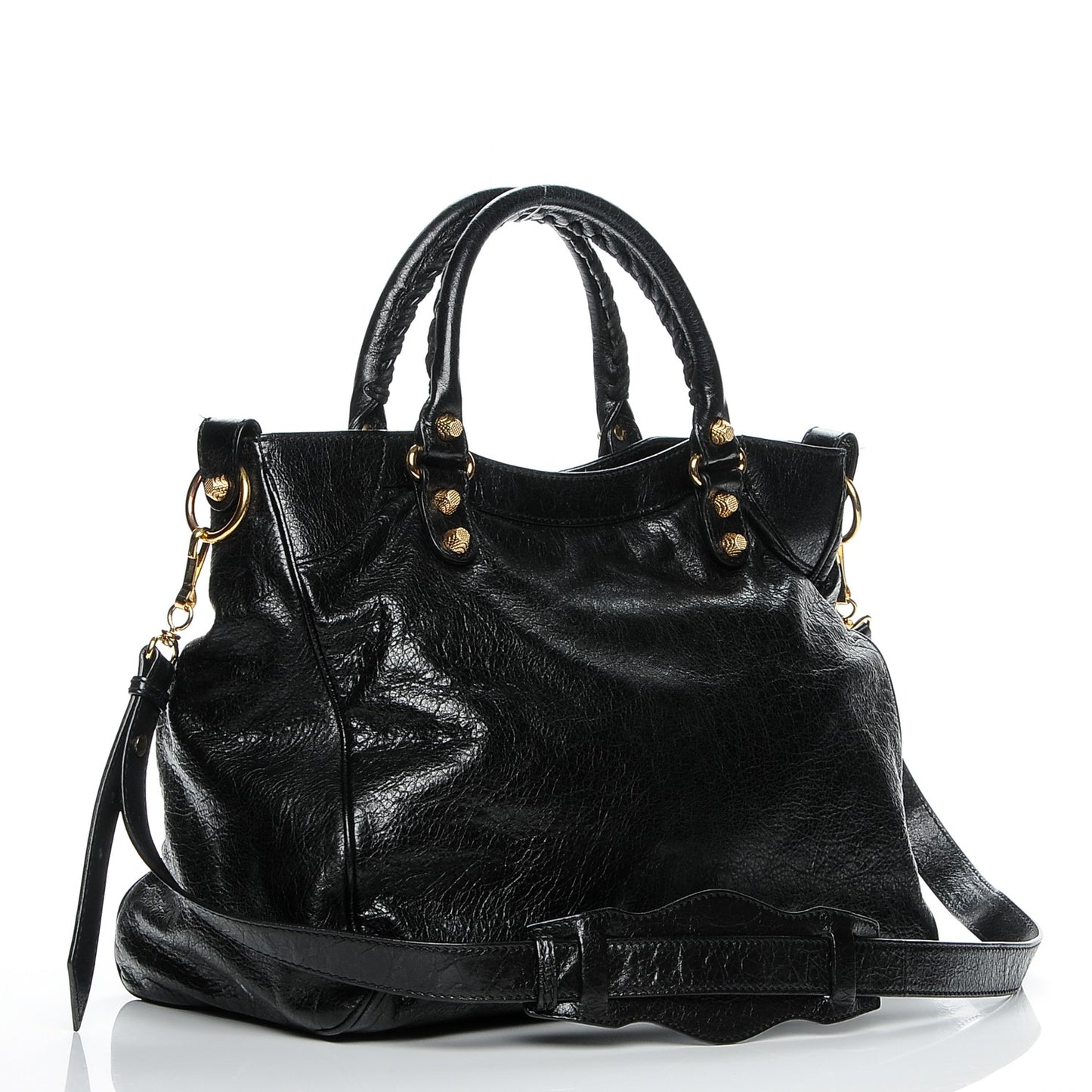 Agneau Giant 12 Gold Hardware Velo Black