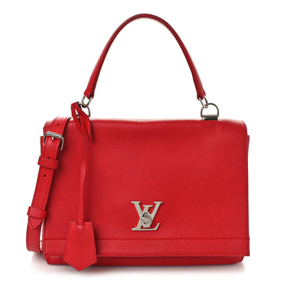 Louis Vuitton Soft Calfskin Lockme II Top Handle Rubis 1 of 16