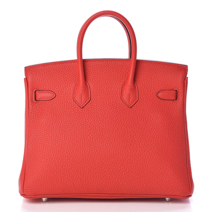 Hermes Togo Birkin 25 Rouge De Coeur 4 of 31