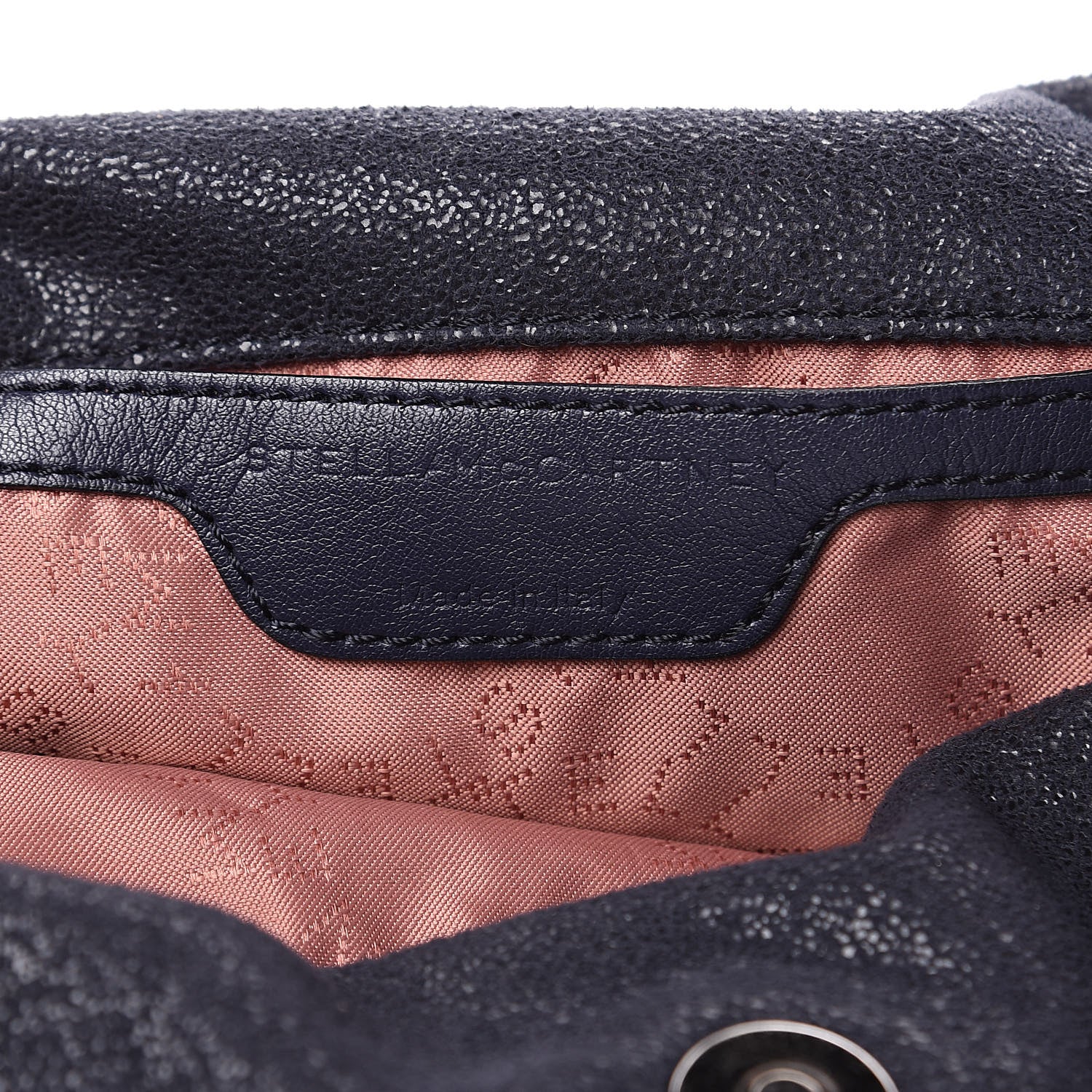 Stella McCartney Shaggy Deer Mini Falabella Fold Over ToteNavy 6 of 12