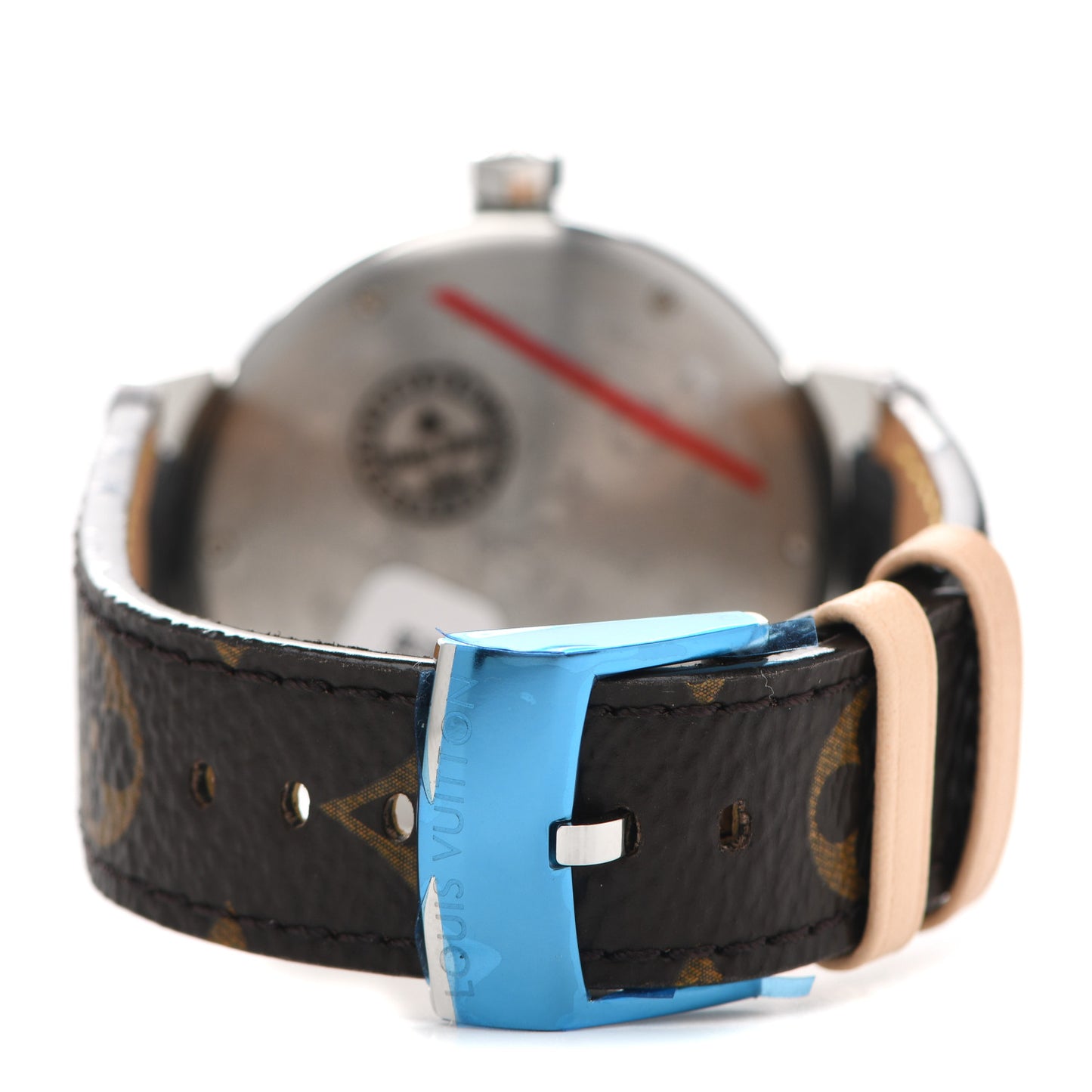 Stainless Steel Monogram 39mm Tambour Monogram Quartz Watch