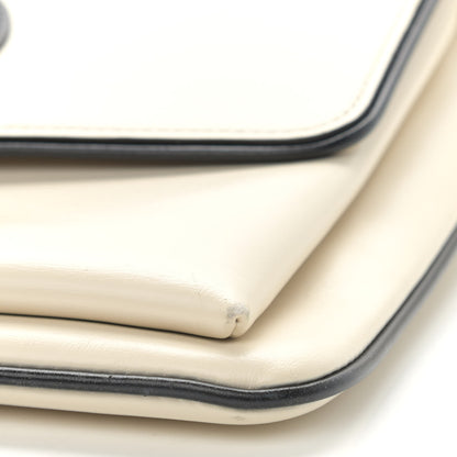 Gucci Calfskin Medium Arli Flap Shoulder Bag White 10 of 12