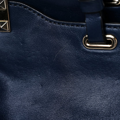 Valentino Garavani Vitello Medium Rockstud Tote Marine 30 of 33
