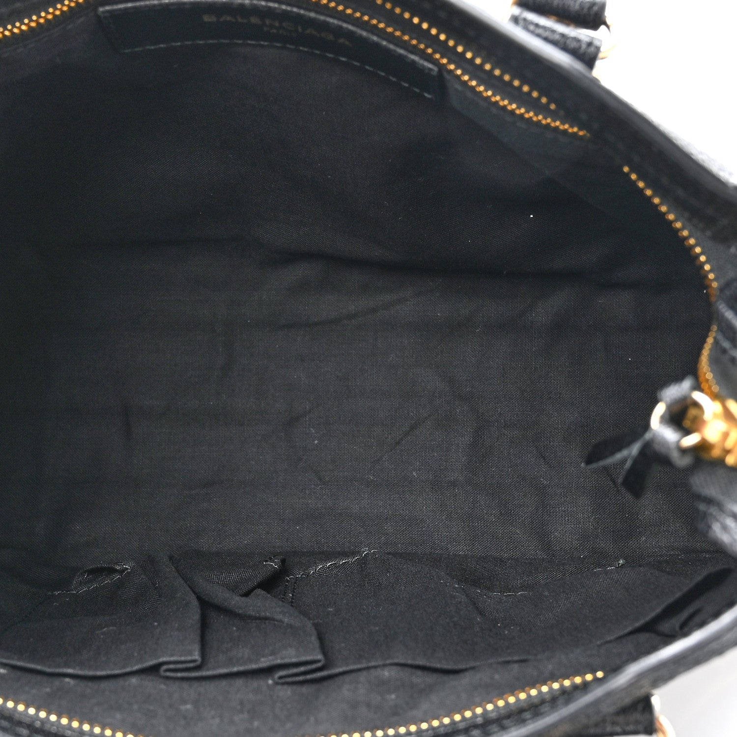 Balenciaga Chevre Gold Metallic Edge Hardware S City Black 5 of 11