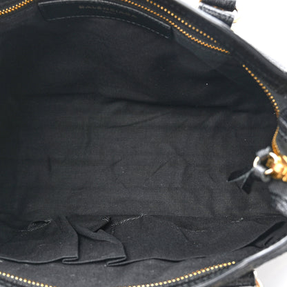 Balenciaga Chevre Gold Metallic Edge Hardware S City Black 5 of 11
