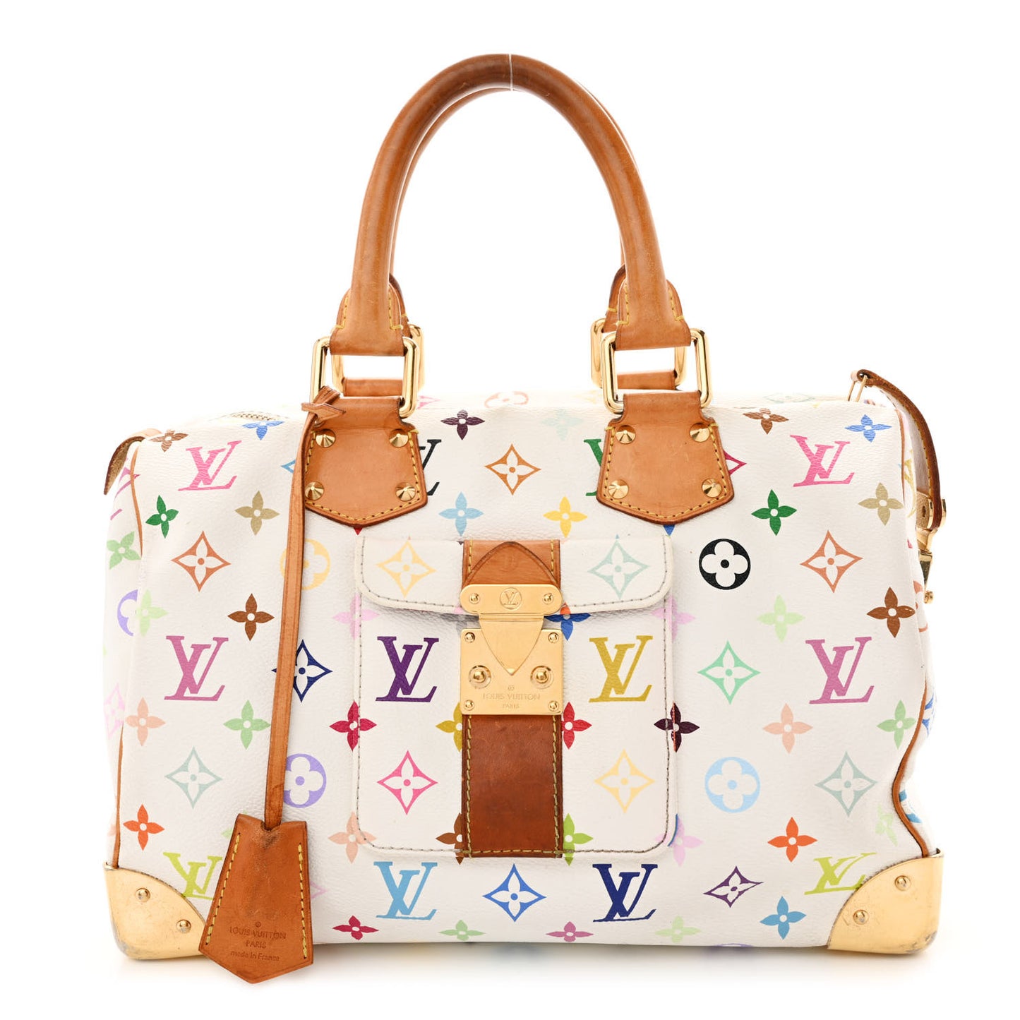 Monogram Multicolor Speedy 30 White