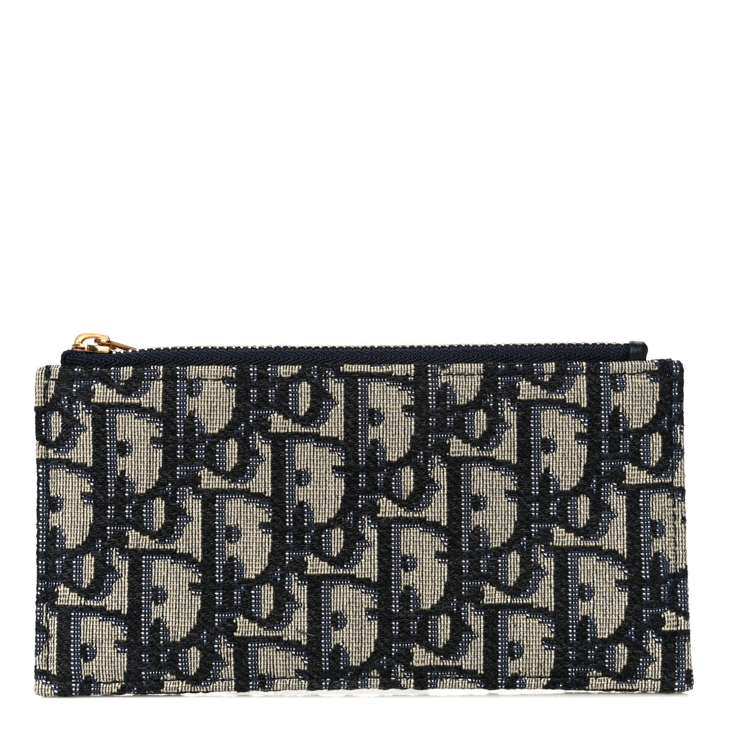 Oblique Saddle Chain Long Wallet Blue