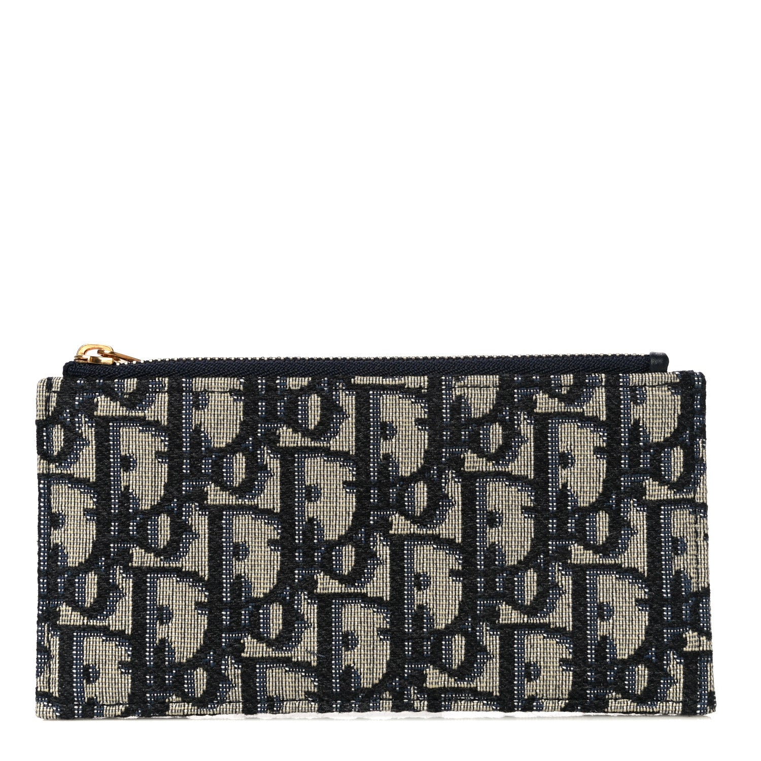 Christian Dior Oblique Saddle Chain Long Wallet Blue 4 of 18