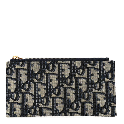 Christian Dior Oblique Saddle Chain Long Wallet Blue 4 of 18