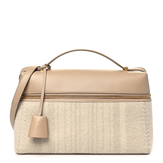 Smooth Calfskin Cashmere L27 Extra Bag Ancient Paper