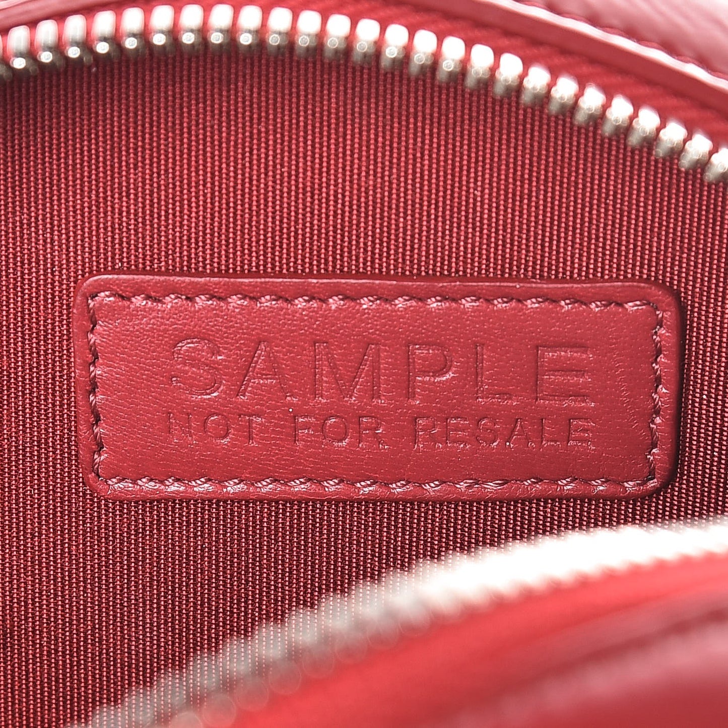 Glazed Calfskin Round As Earth Evening Bag Rouge