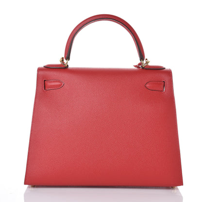 Hermes Epsom Kelly Sellier 28 Rouge Casaque 4 of 33