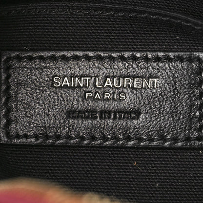 Saint Laurent Calfskin Matelasse Monogram Lou Camera Bag Dark Legion Red 6 of 8