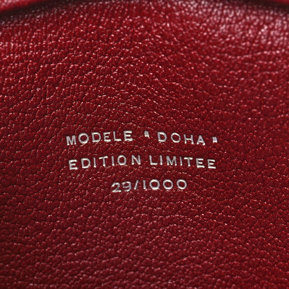 Hermes Ostrich Doha Maroon 7 of 10