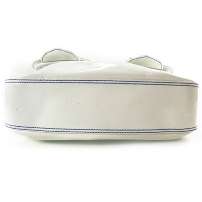 Fendi Patent Beaded B Bag White 5 of 11