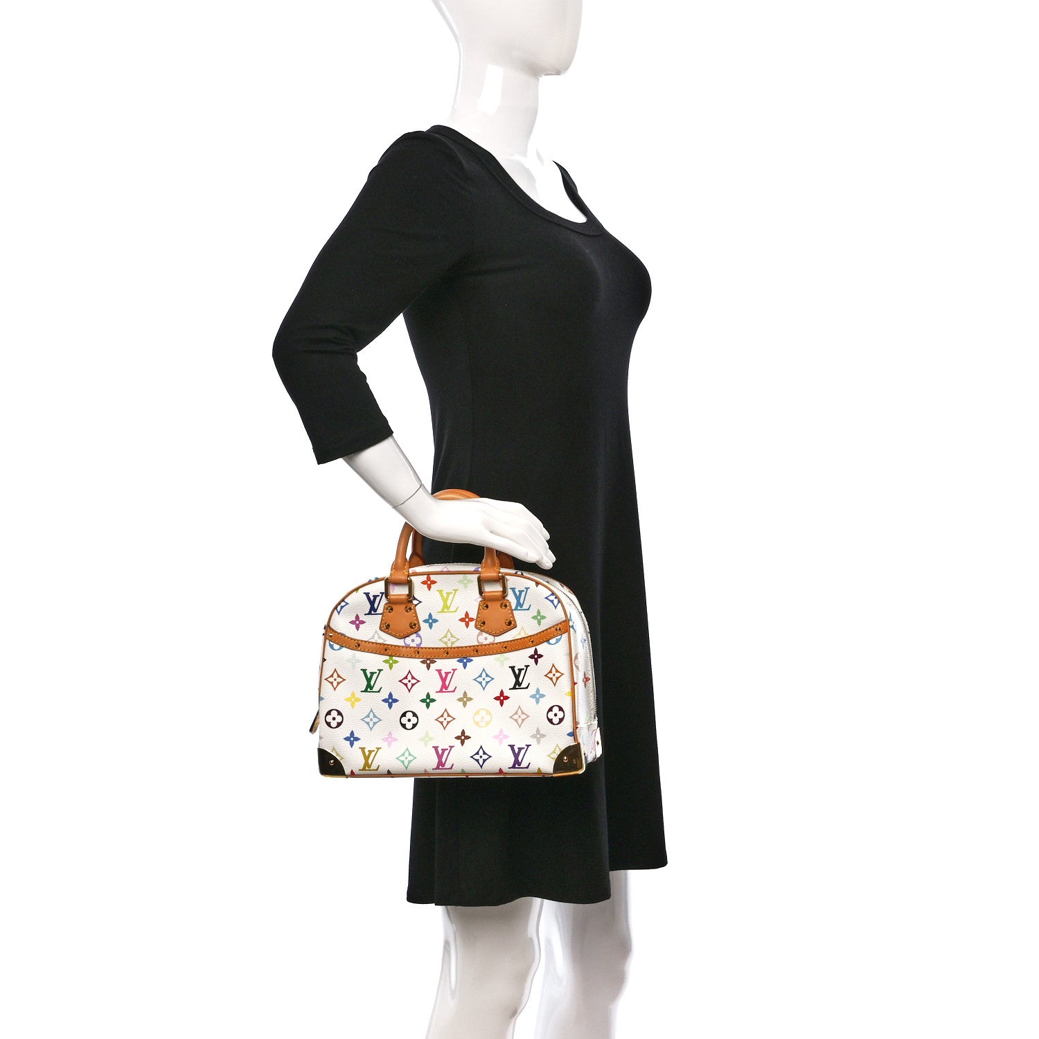 Louis Vuitton Monogram Multicolor Trouville White 2 of 10
