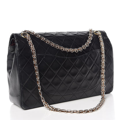 Chanel Lambskin Quilted Medium Double Flap Bijoux Chain Black 3 of 19