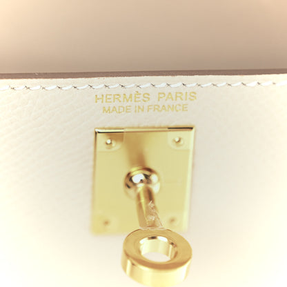 Hermes Epsom Mini Kelly Sellier 20 Craie 6 of 10