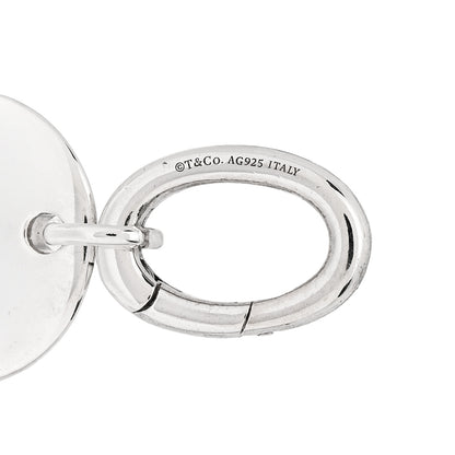 Tiffany Sterling Silver Letter T Disc Charm 4 of 4