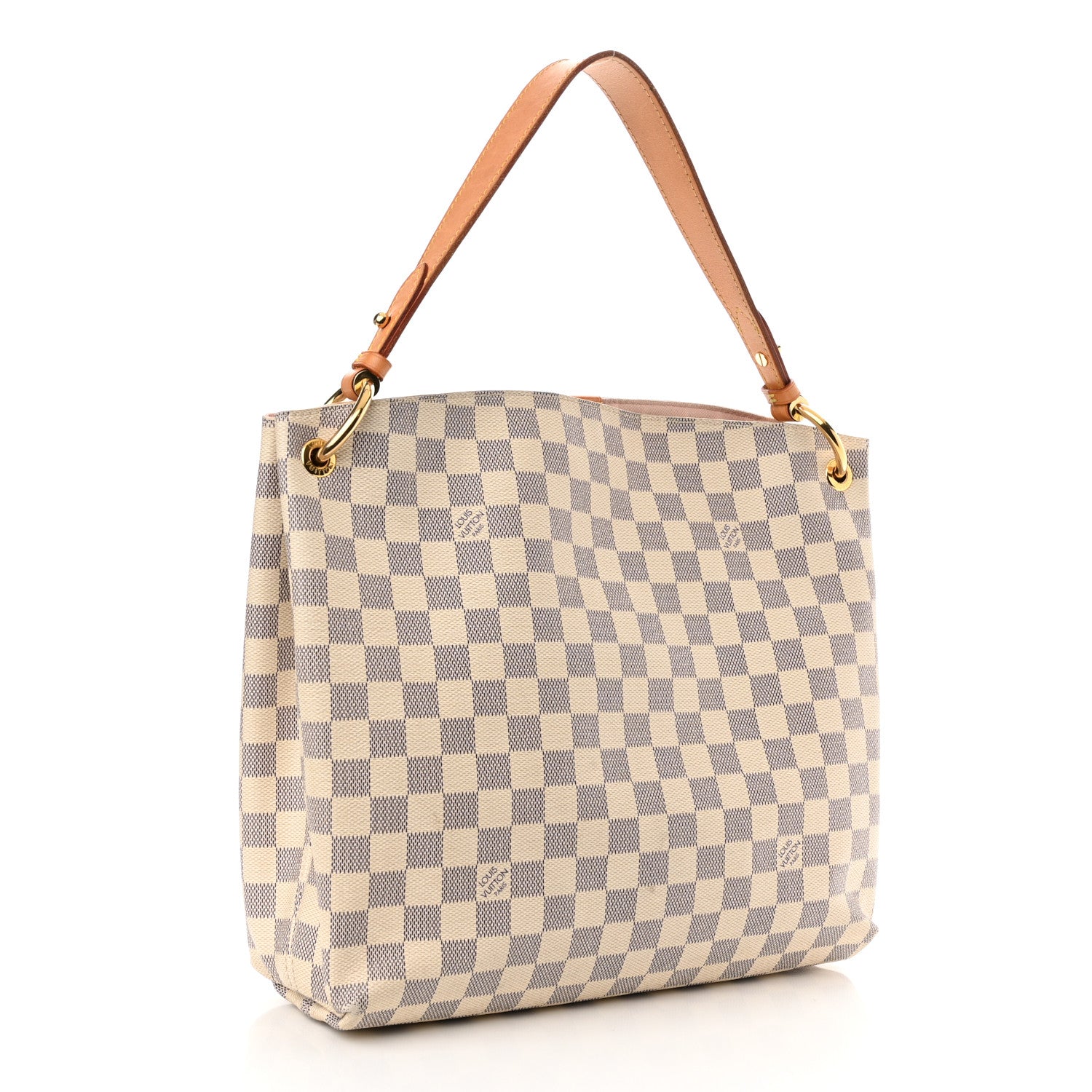 Louis Vuitton Damier Azur Graceful PM Rose Ballerine 2 of 14