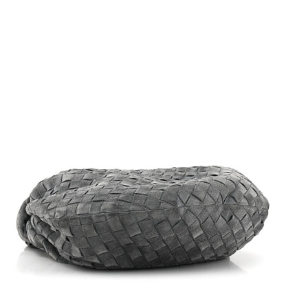 Bottega Veneta BOTTEGA VENETA Suede Calfskin Intrecciato Teen Jodie Hobo Thunder 3 of 10