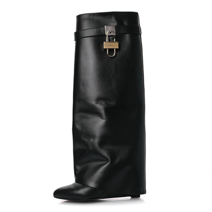 Givenchy Calfskin Shark Lock Pant Boots 36 Black 1 of 13