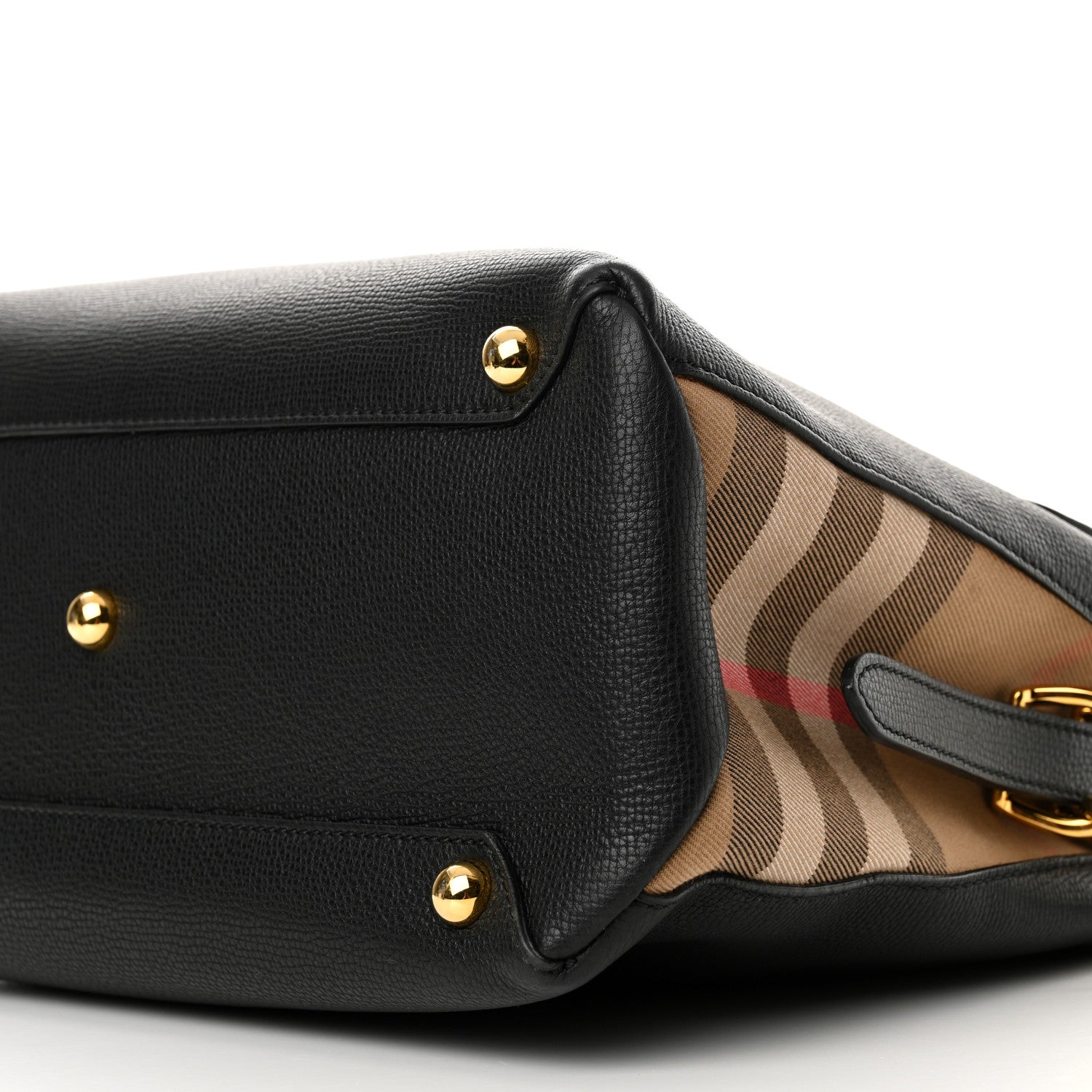 Burberry Derby Calfskin House Check Medium Camberley Black 12 of 13