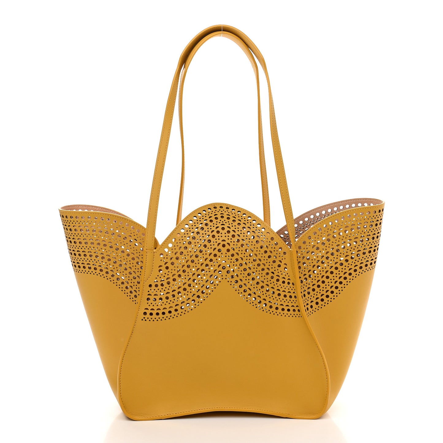 Calfskin Vienne Lili 22 Tote Jaune Safran